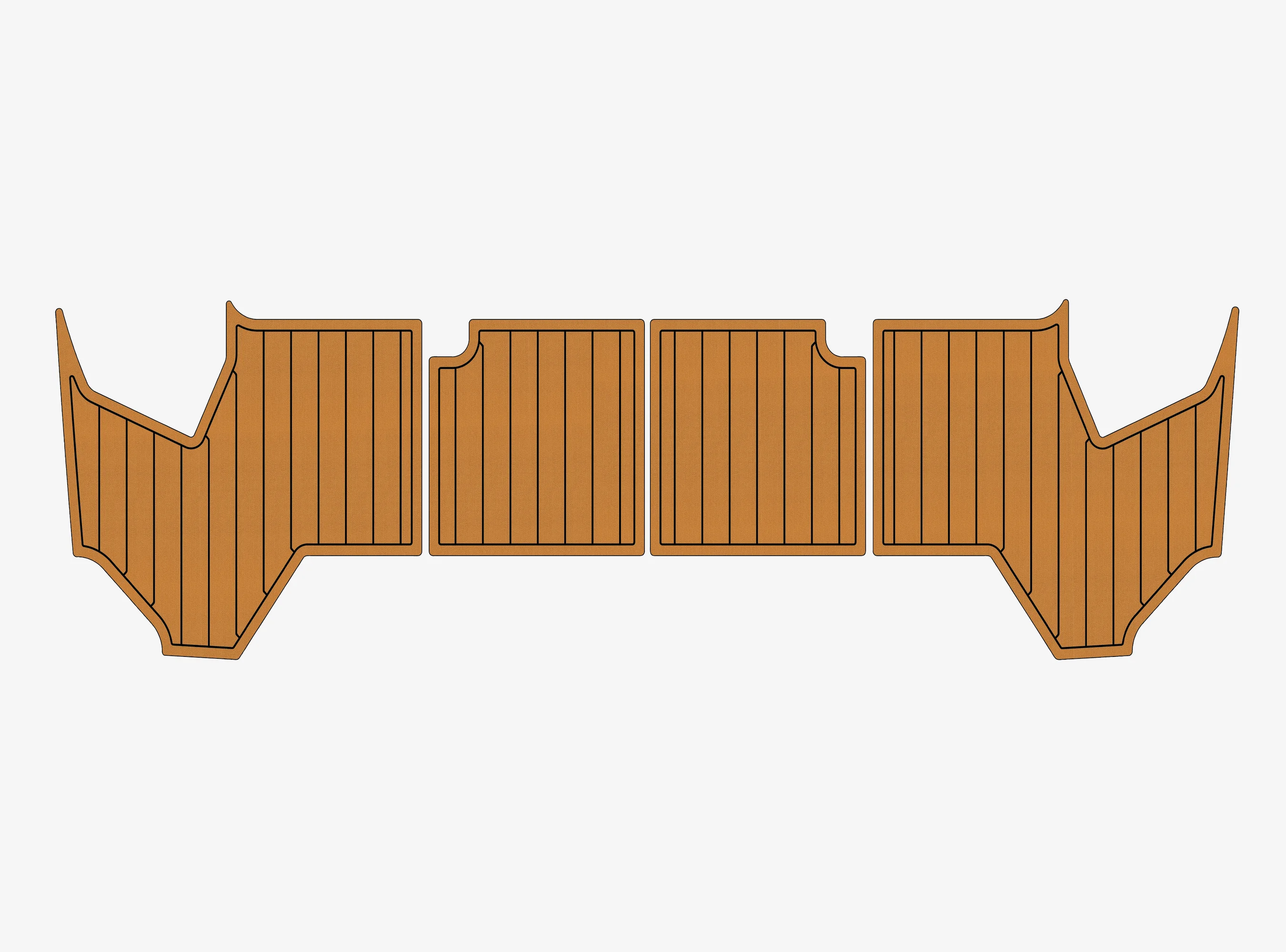 

Non-Slip EVA Faux Teak Marine Mat Self-Adhesive 6mm Yacht Cockpit Pad for 2018 Monterey 375 SC Boat Decking Easy Install