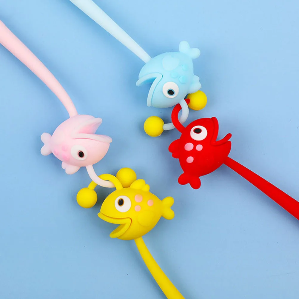 

Набор из 4 ручек в форме рыбок: милые чернильные ручки для студентов, для письма, каллиграфии, заметок, офиса, школы. Идеи для подарков.