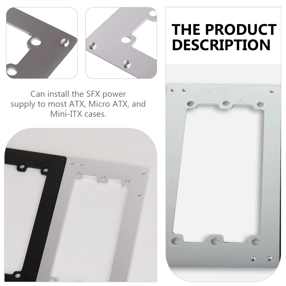 

Aluminum Power Converter Rack to ATX Bracket Computer Case Converting Frame Adapter Lightweight High-quality Electrical