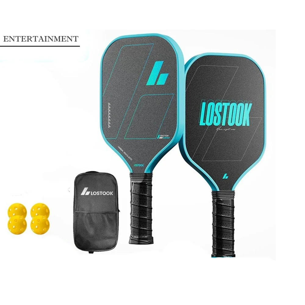 

Glass Fibre Face Pickleball Paddle Non Slip Grip Lightweight Pickleball Racquet Ribbed Handle Pickleball Training Equipment Men
