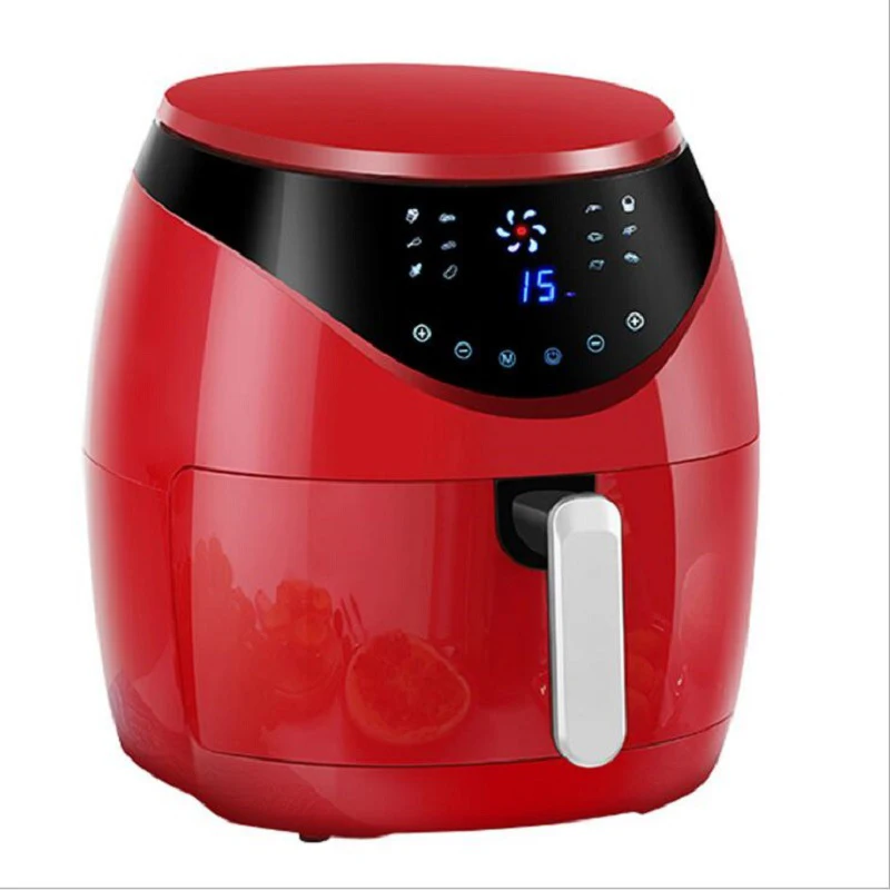 

7.5L Large Capacity Digital Air Fryer Machine Price Industrial Fryer 1800W Red