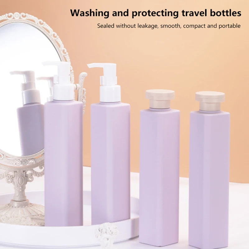 250ml Refillable Bottle Flip Lid Empty Plastic Hand Sanitizer Shampoo Lotion Bottles Cosmetic Cream Jars Travel Essentials