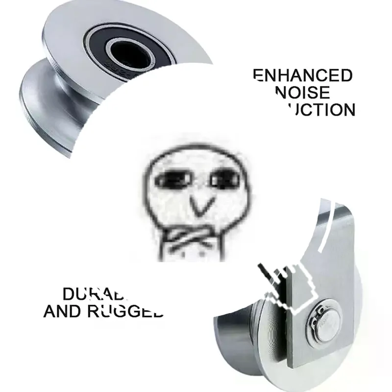 V Type Sliding Gate Roller Wheel Heavy Duty Stainless Steel Long Lifespan for Commercial Farm Courtyard Sliding Gates