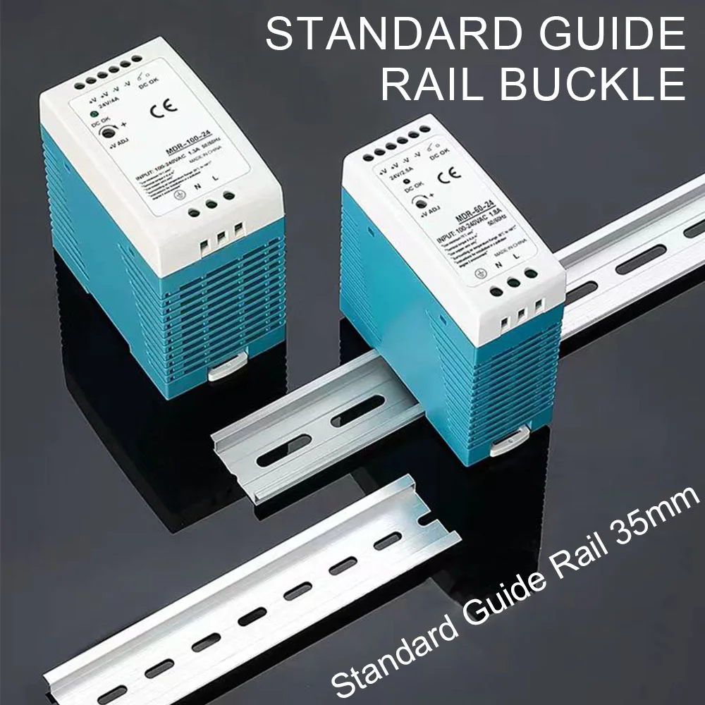 5V 12V 24V 48V Power MDR-20W 60W 100W Industrial Mini AC/DC Din Rail Power Supply Switch Single Output Switching