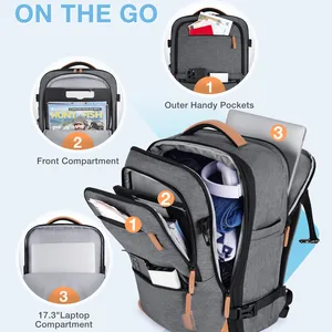 BAGSMART-Mochila Portátil Impermeável Expendable, Mala De Viagem, Easyjet Cabin Bag, Mochilas Dos Homens, 17 10 principais vendas amazon malas de viagem - №8