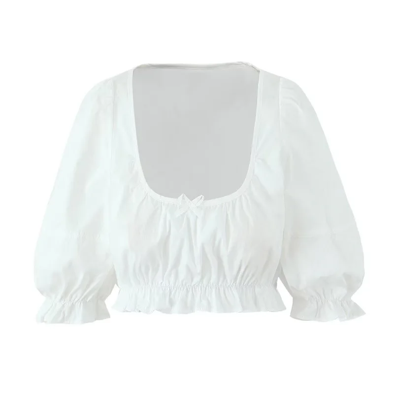 Faionable Bubble Sve irt أعلى ارتفاع الخصر دكتور موسم الشتاء ملابس رياضية كاجوال المرأة مجموعة طالب orm العمل Ou... #5