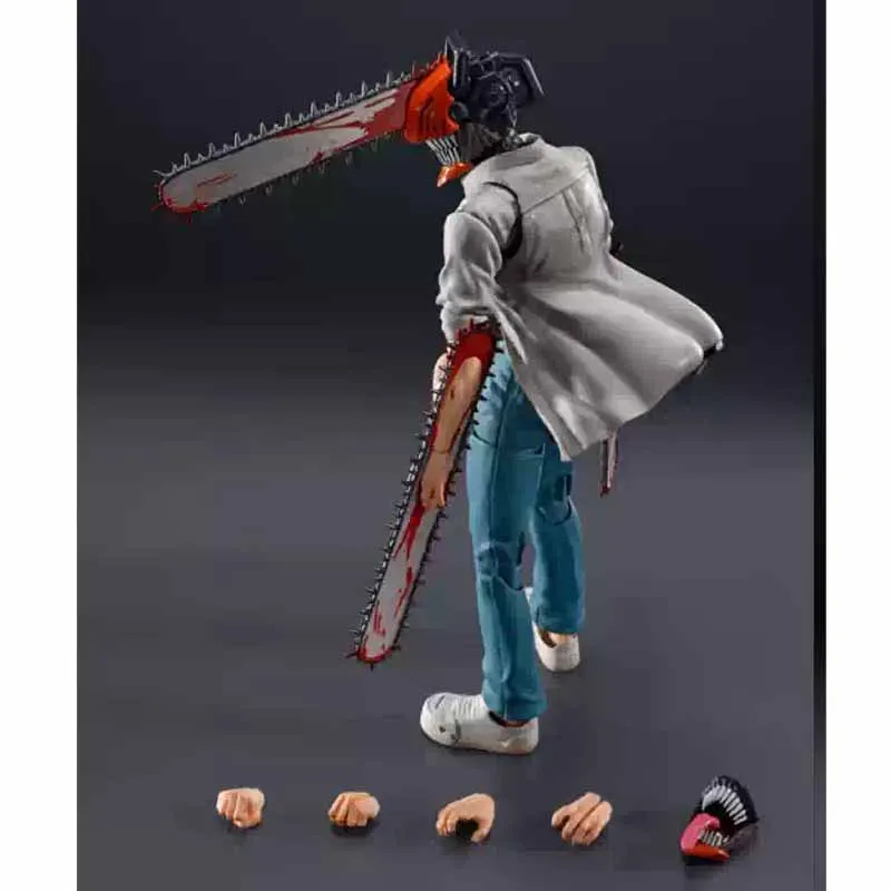 재고 있음 반다이 오리지널 S.H.Figuarts SHF 전기톱 남자 애니메이션 액션 피규어 장난감 소년/소녀/어린이/크리스마스 선물