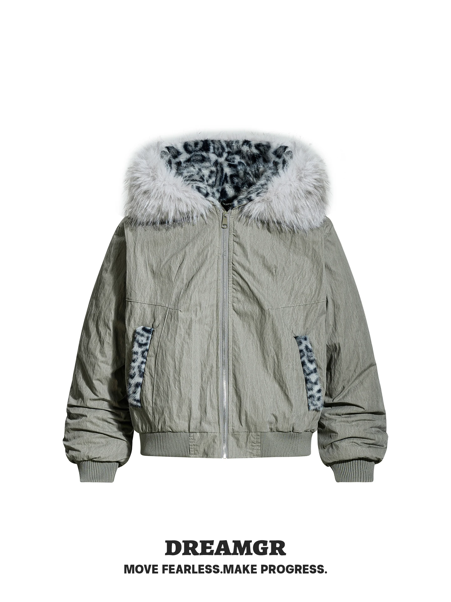 

Утепленная хлопковая куртка с отстегивающимся меховым воротником, свободного кроя, в американском стиле, теплая верхняя одежда для зимы, повседневная.