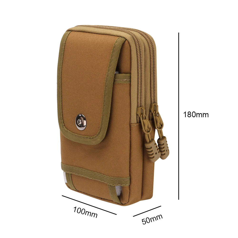 7 بوصة في الهواء الطلق مول حزمة مراوح متعددة جيب الخصر الهاتف الحقيبة مقاومة للاهتراء في الهواء الطلق حقيبة بحزام للمشي دراجة نارية