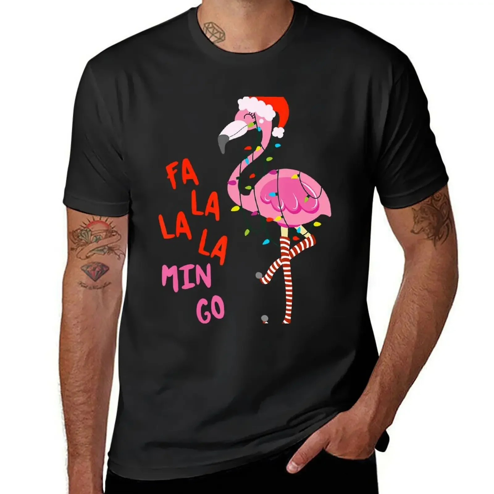 

Fa La La La Mingo Flamingo For Christmas Xmas Animal Lover T-Shirt boys whites hippie clothes designer t shirt men