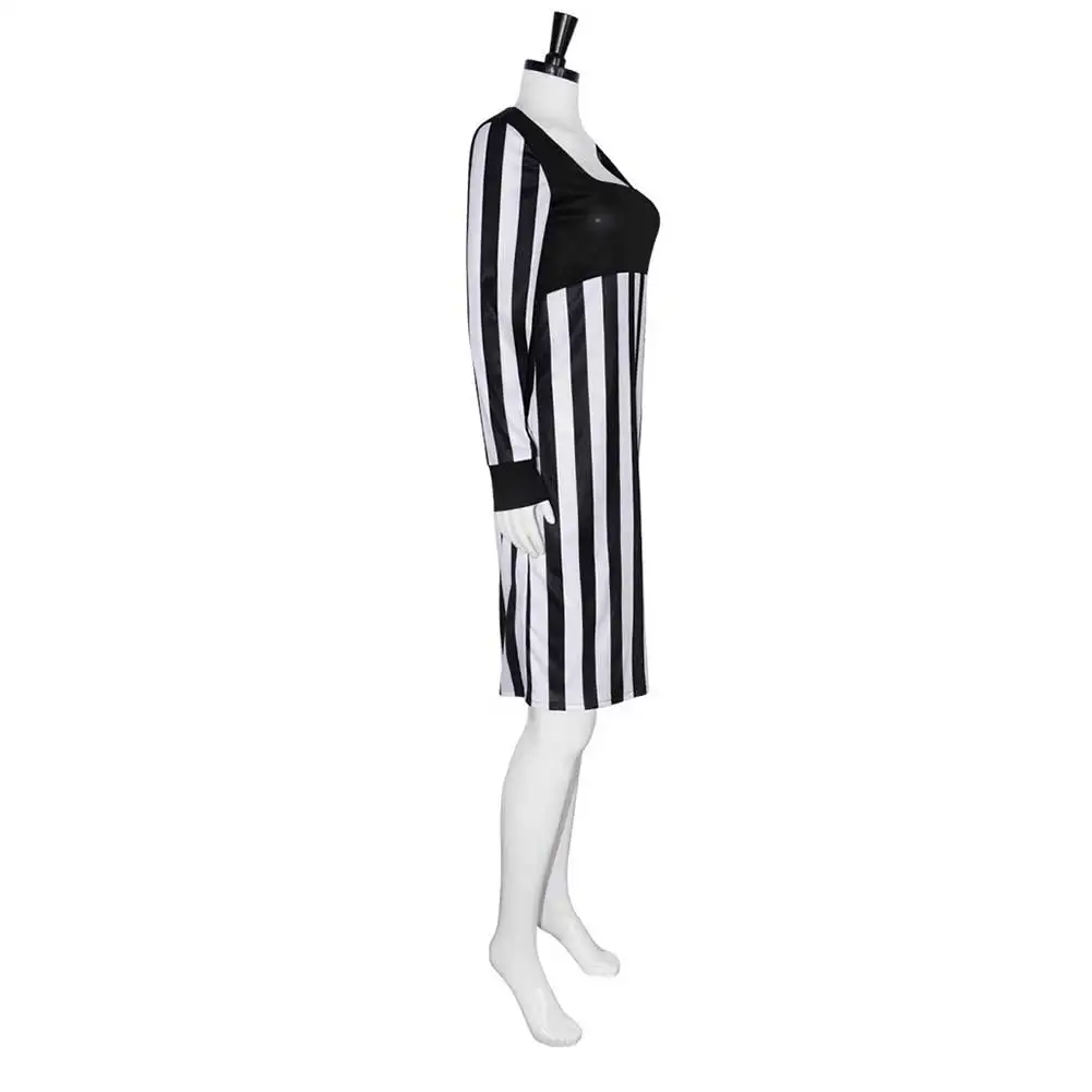 Tina Carlyle Cosplay Stripe Dress Costume Movie The Mask travestimento abiti da donna Adult Female Girls Halloween Carnival Party Suit