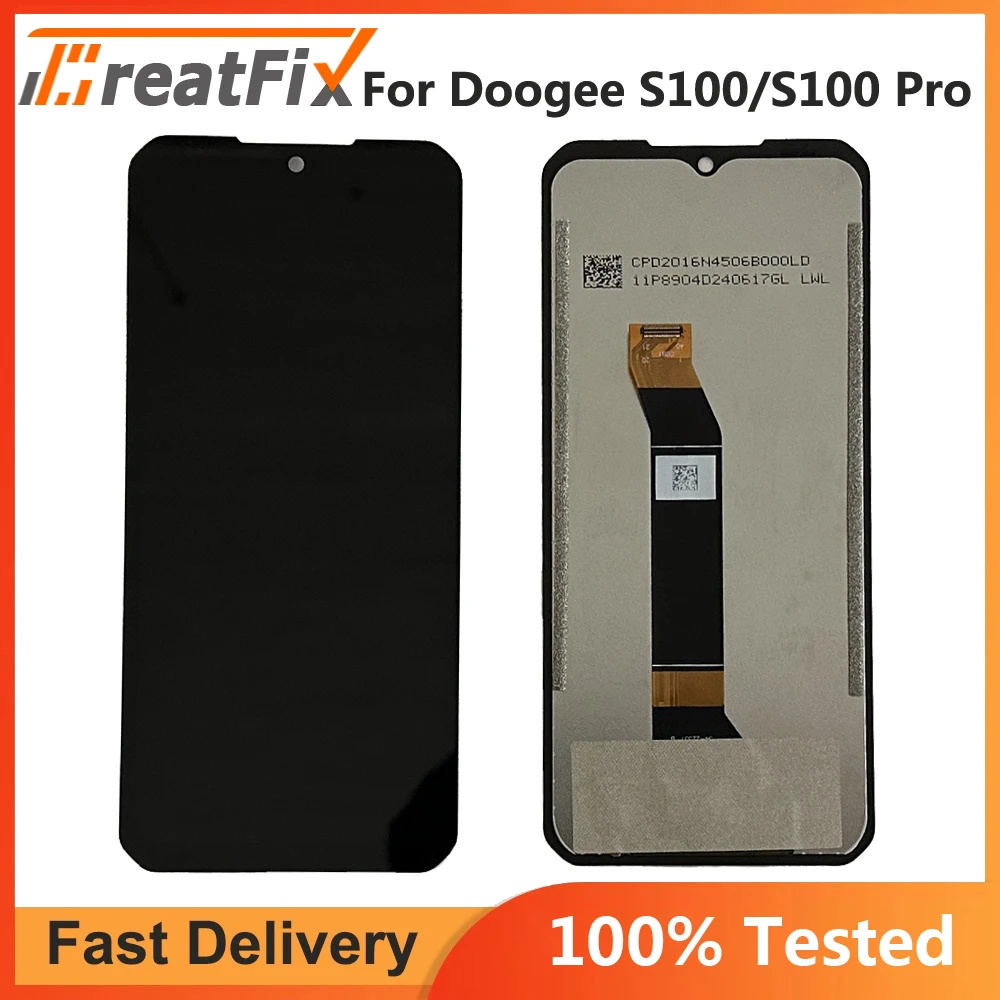 

100% новый для DOOGEE S100 ЖК-дисплей + сенсорный экран в сборе, оригинальная качественная замена для DOOGEE S100 S100 PRO LCD