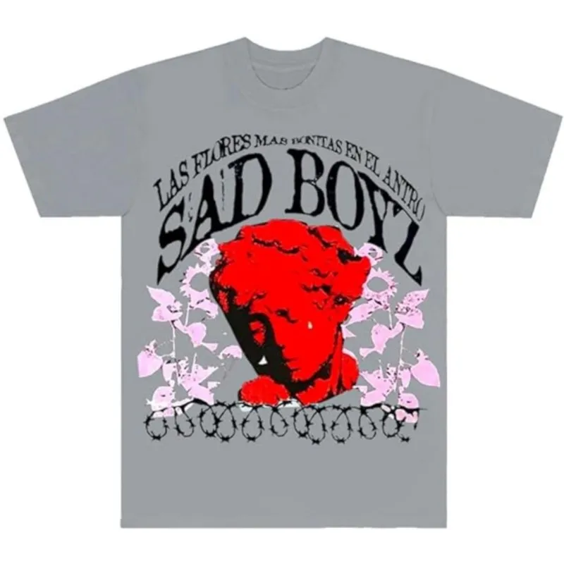 Junior H Sad Boyz Mania Tour 2024 T-Shirt Unisex Merch Summer For Women/Men Casuals O-neck Short Sleeve Tee Fashion