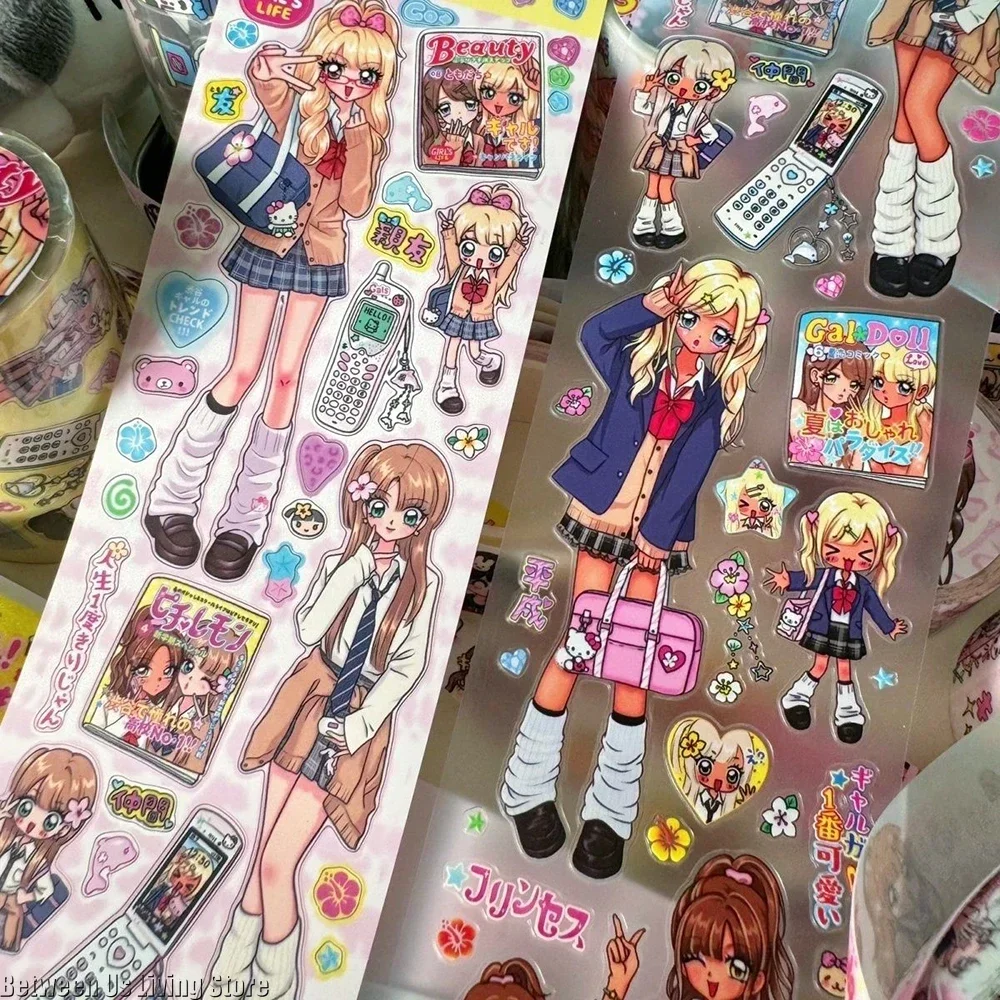 

70cm Shibuya Hottie Vintage Showa Stickers for Craft Supplies Scrapbooking Material Girls Gift