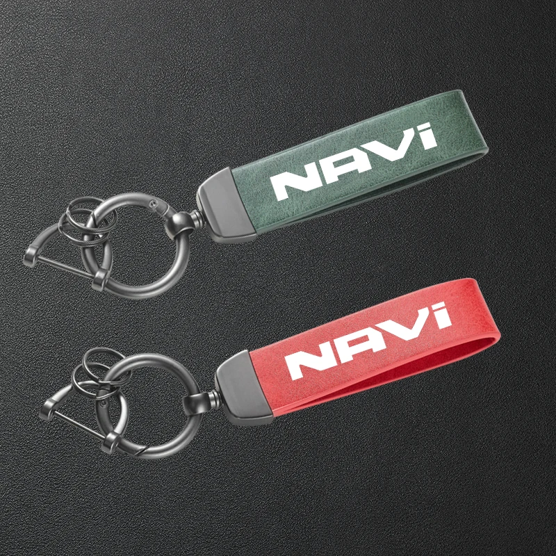 High-Grade Leather Motorcycle Keychain Holder Keyring For HONDA DREAMWING NAVI 110 Navi 2016-2025 Accessories