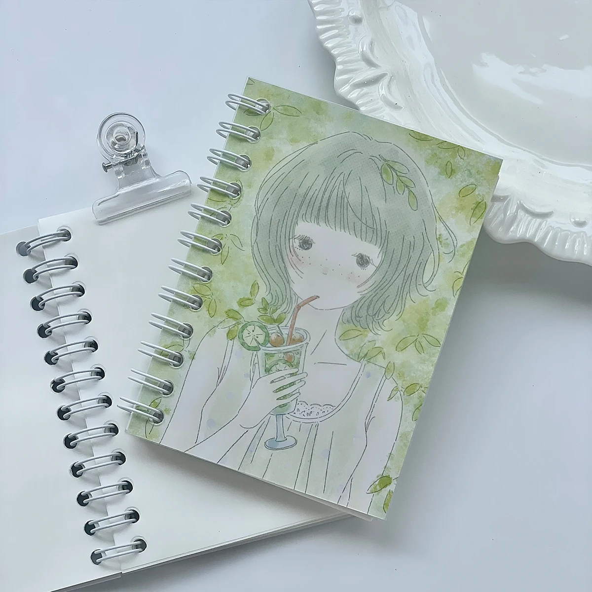 Sommer Neue M5 Release Papier Notebook Salz Stil Mini Mädchen Aufkleber Doppelseitige Nette Scrapbook Journal Dekor