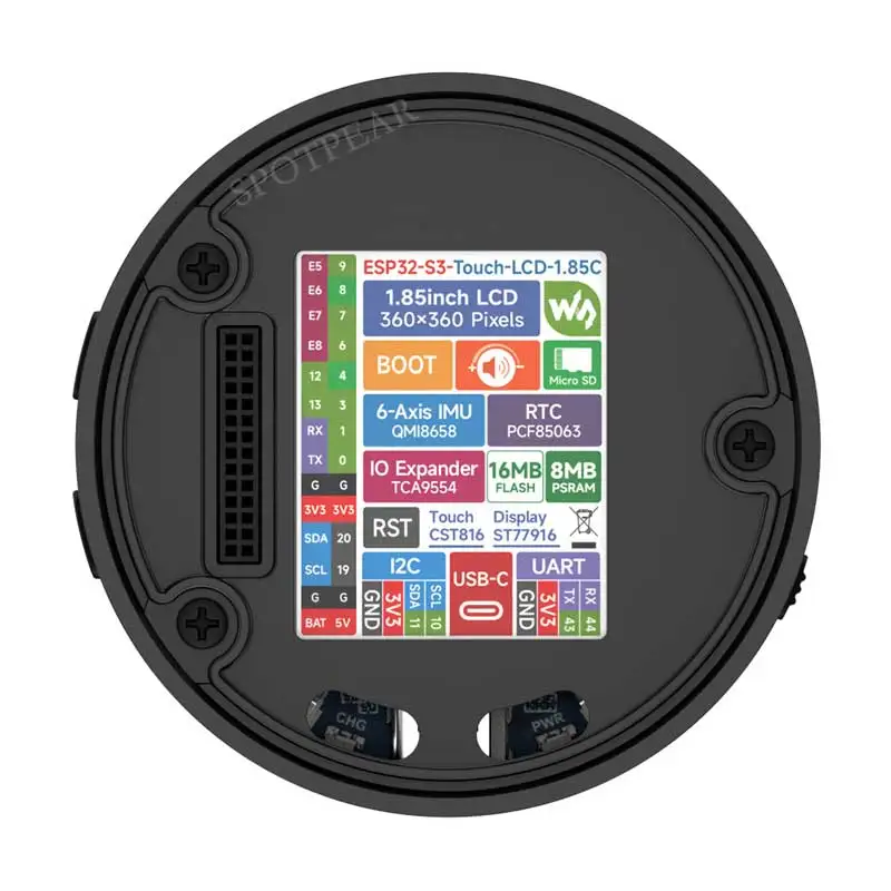 DeepSeek XiaoZhi AI Voice Chat Robot BOX ESP32-S3 Development Board 1.85 inch Round LCD N16R8 - Image 4