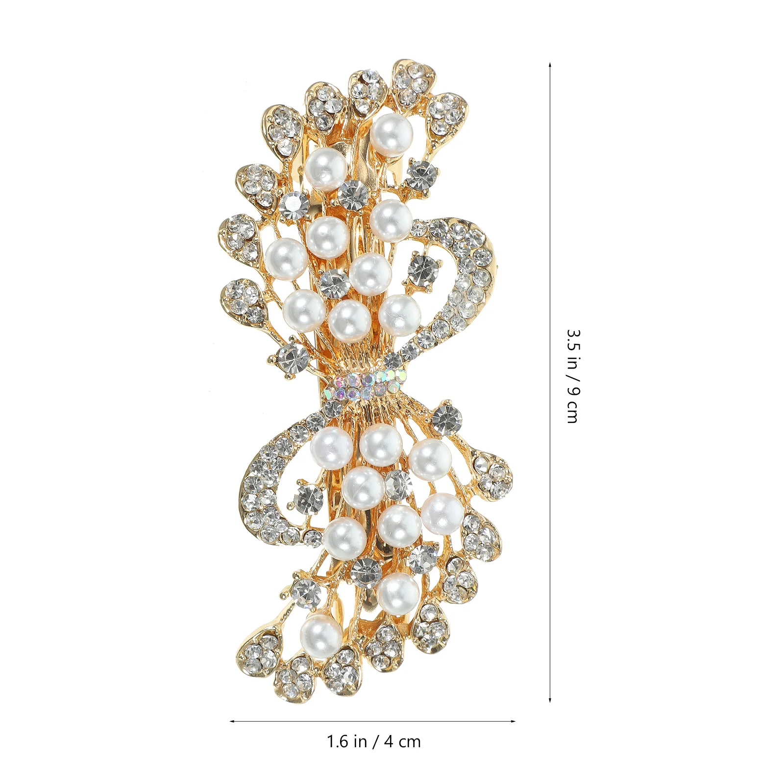 مشبك شعر نسائي لؤلؤي دبوس شعر ربيعي كبير دبوس شعر معدني قوي إكسسوار عتيق لتسريحات شعر أعياد الميلاد وحفلات الزفاف