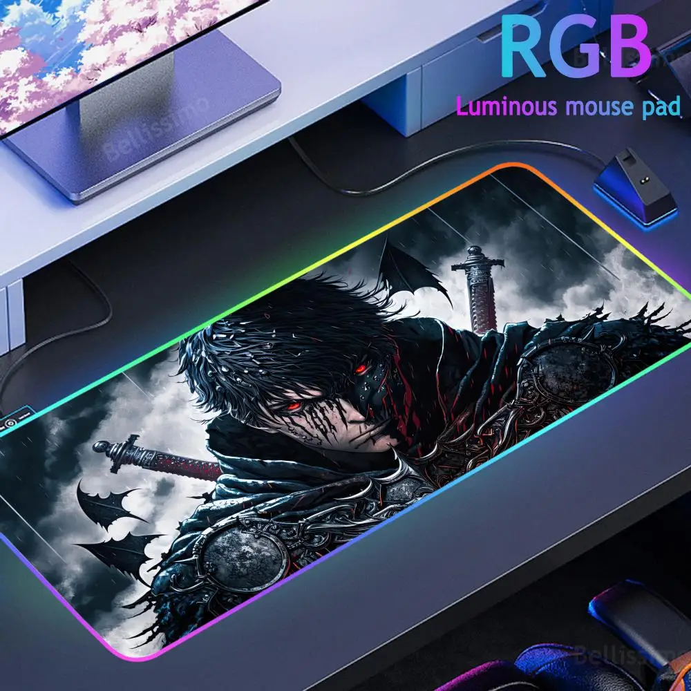 

B_berserk Keyboard Carpet Hentai Mouse Pad Card Playmat Mouse Pad RGB Mouse Pad Gamer Mouse Keyboards Gamers Decoracion Desk Mat