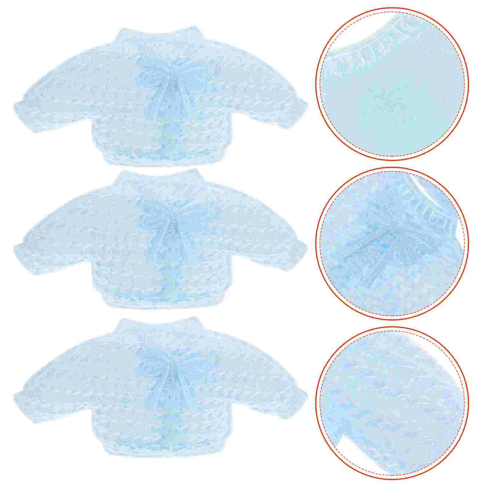 

12 Pcs Stickers Baby Shower Decorations Boy House Girl Party Sky-blue Reveal