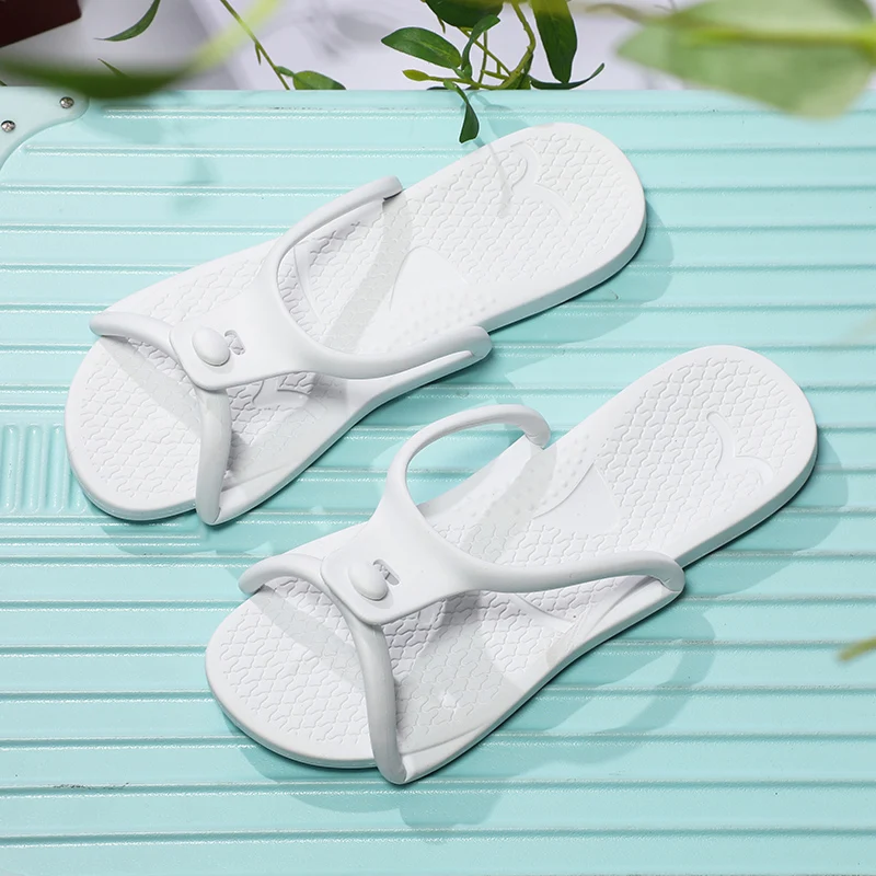 Upgraded Drainage Holes Foldable Travel Slippers Ultra Soft EVA Quick Drying Hotel Bathroom Men Women
