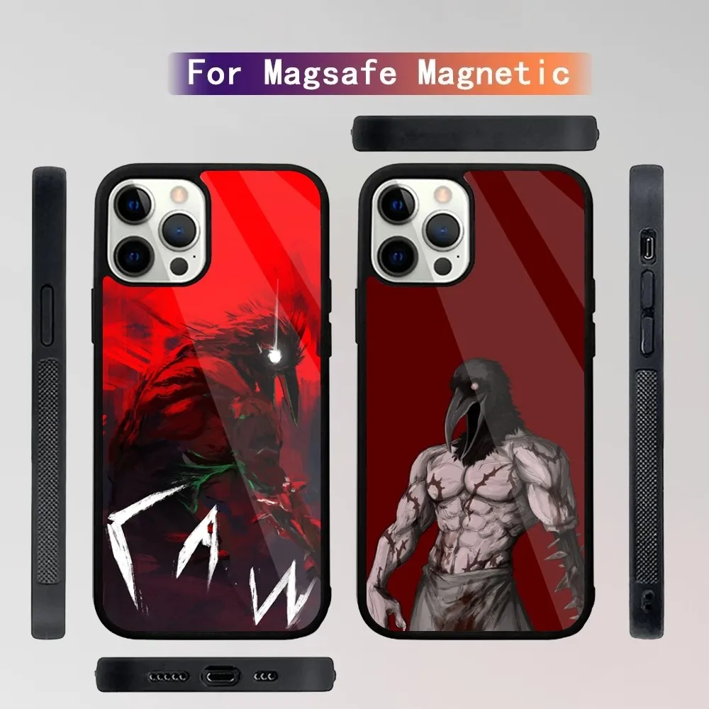 Чехол для телефона Game F-страх и голод для iPhone 15,14,13,12,11,Plus,Pro,Max Mini Magsafe, магнитная Беспроводная зарядка