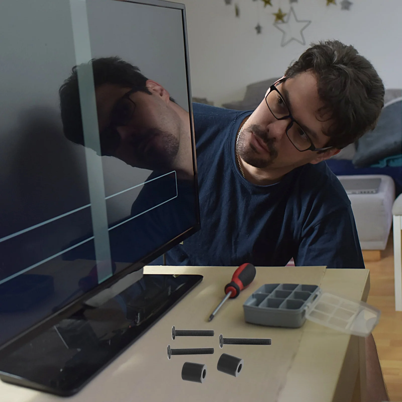 

1 Set Mounting Screws Replacement Heavy Duty Iron Fasteners For Wall Mounted Bracket Installation Hardware Kit Compatible