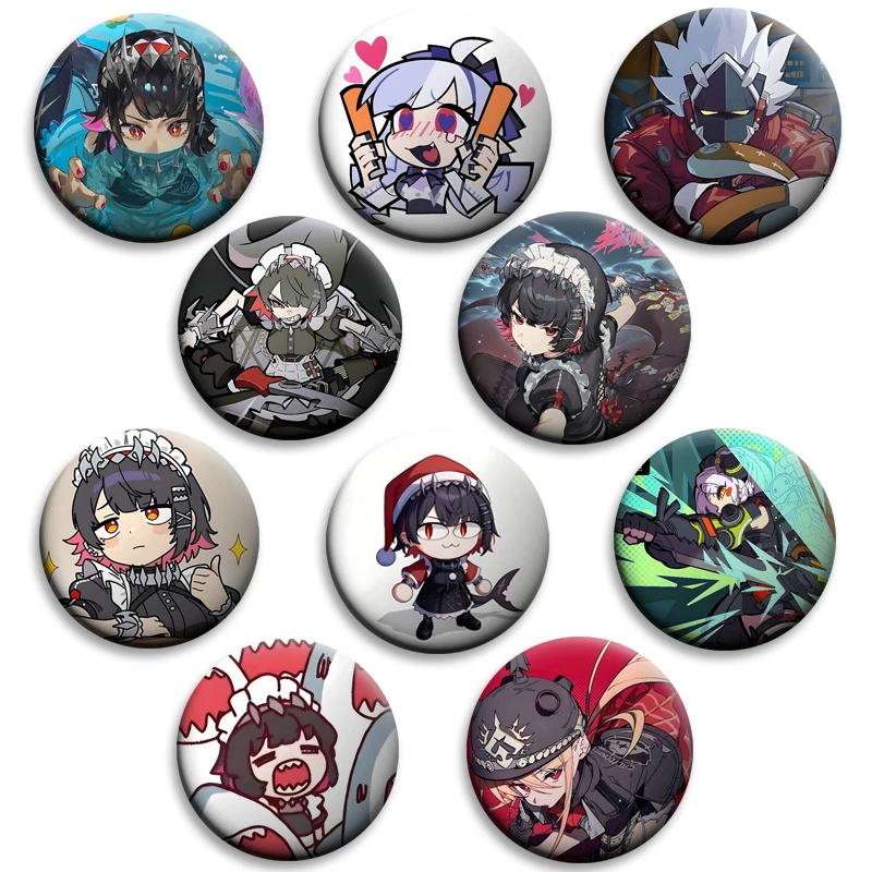 Anime Z-Zenless Zone Zero Peripheral Creative Brooches Cartoon Enamel Pins Handmade Badge for Clothes Accessories Backpack Decor