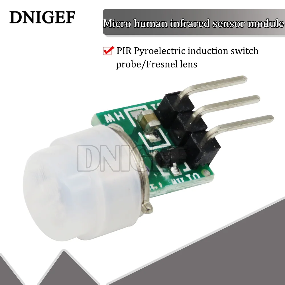DNIGEF 1 pièces Mini AM312 ajuster IR pyroélectrique infrarouge Mini module PIR capteur De mouvement De support pour arduino