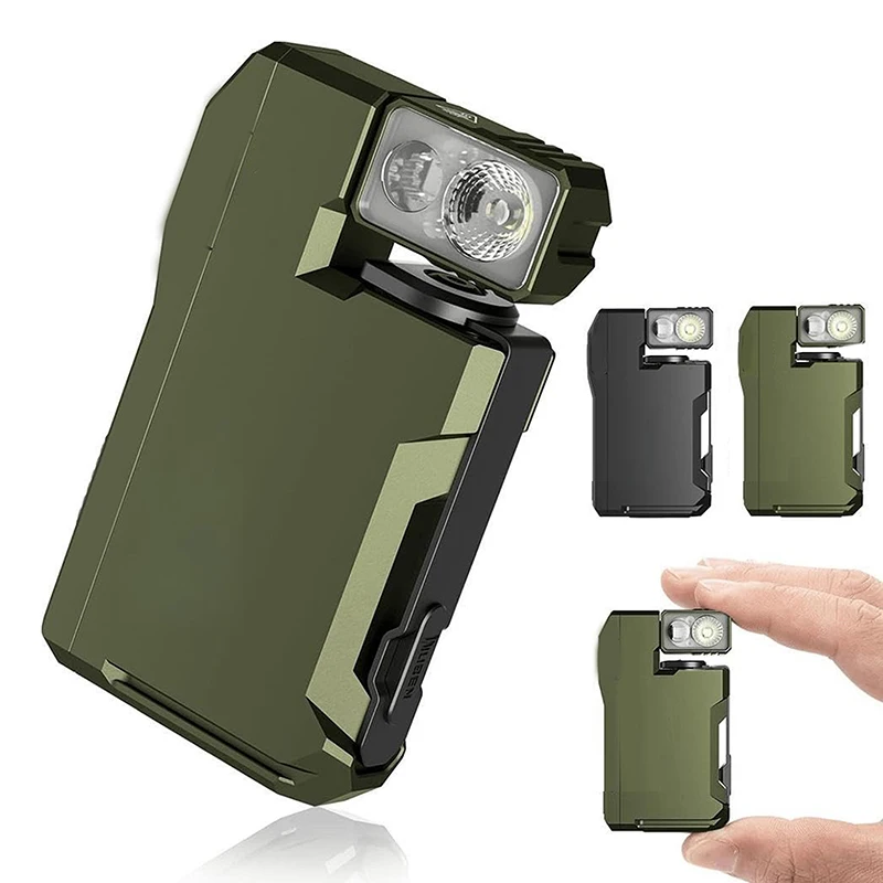 

Перезаряжаемый фонарик 400 люмен с магнитным основанием — 3 режима, ультраяркость, дизайн EDC