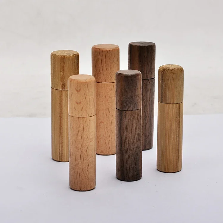 

quality ECO-friendly lipstick tube bulk wholesale bamboo lipstick tube container empty lipstick container bulk mini cute tube