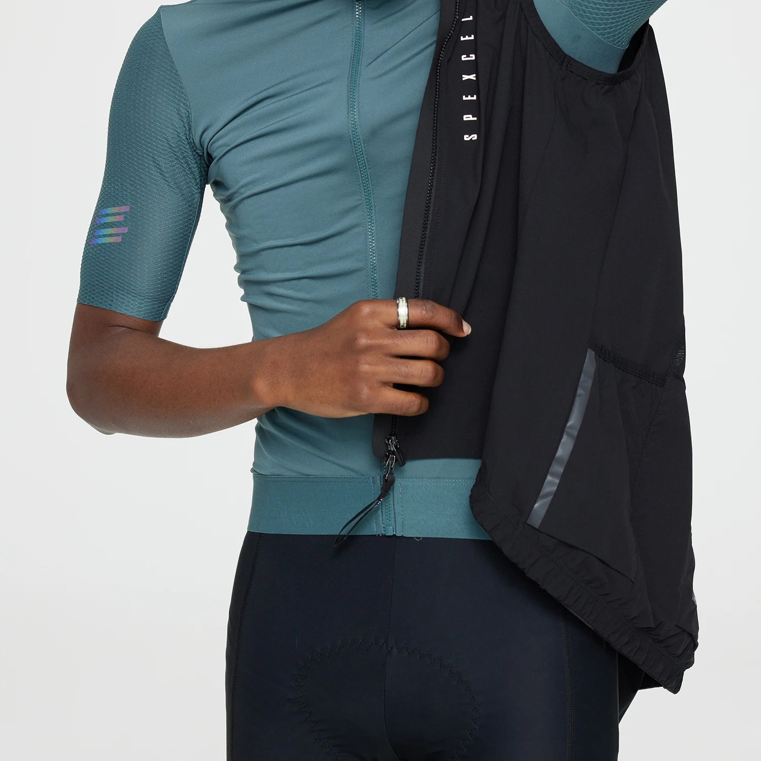 SPEXCEL 2022 Neueste Top-Qualität Kurzarm-Radtrikots Herren Pro Team V 2.5 Race Fit Cut mit letztem Prozess, leicht atmungsaktiv – Detail 15
