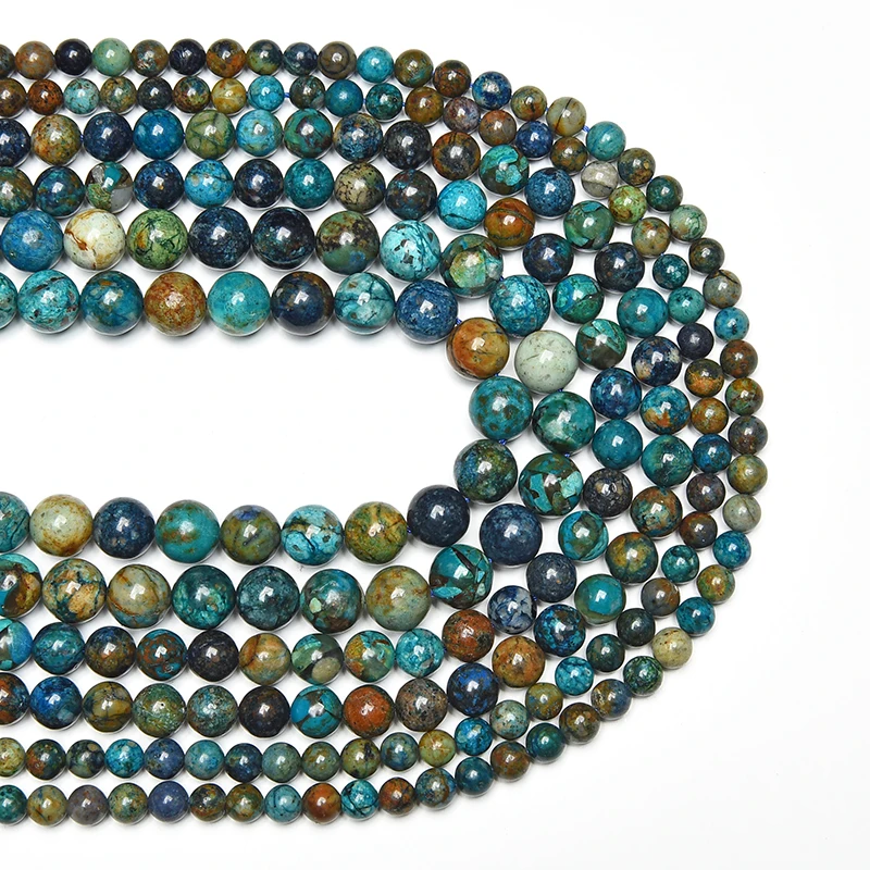 4m6m8m Großhandel runde natürliche Ozean Achat Jaspis Stein Perlen natürliche Edelstein Perlen DIY lose Perlen für Schmuck machen Strang – Detail 13