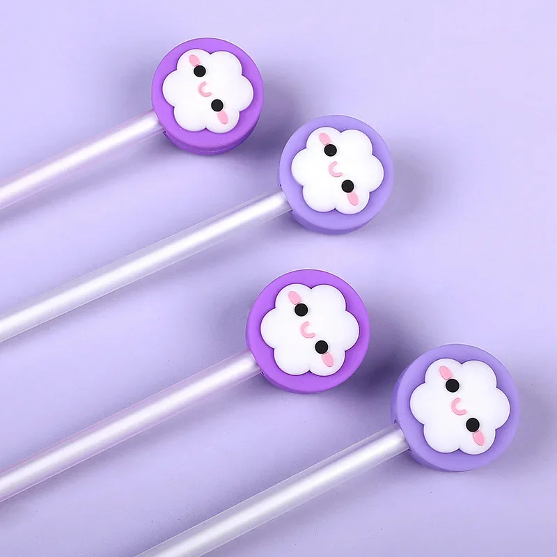 

16 шт., креативная нейтральная ручка с милым мультяшным рисунком, 0,5 мм, черная ручка со сменным сердечником для подписи