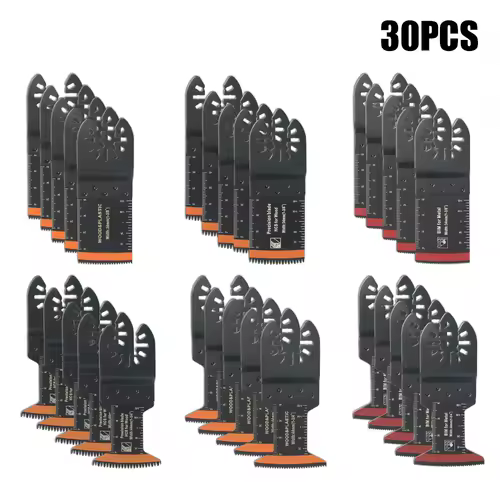 Japanese Tooth Carbide Oscillating Saw Blade Kit 10-39Pcs Arc Edge Oscillating Multitool Blades Precise Cut for Wood PVC Iron - Image 17