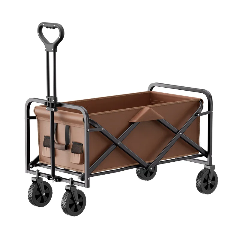 

1Pc Outdoor Camper Cart Folding Shopping Garden Beach Camp Car Foldable Small Trailer Storage Hand Carts Market Trolley