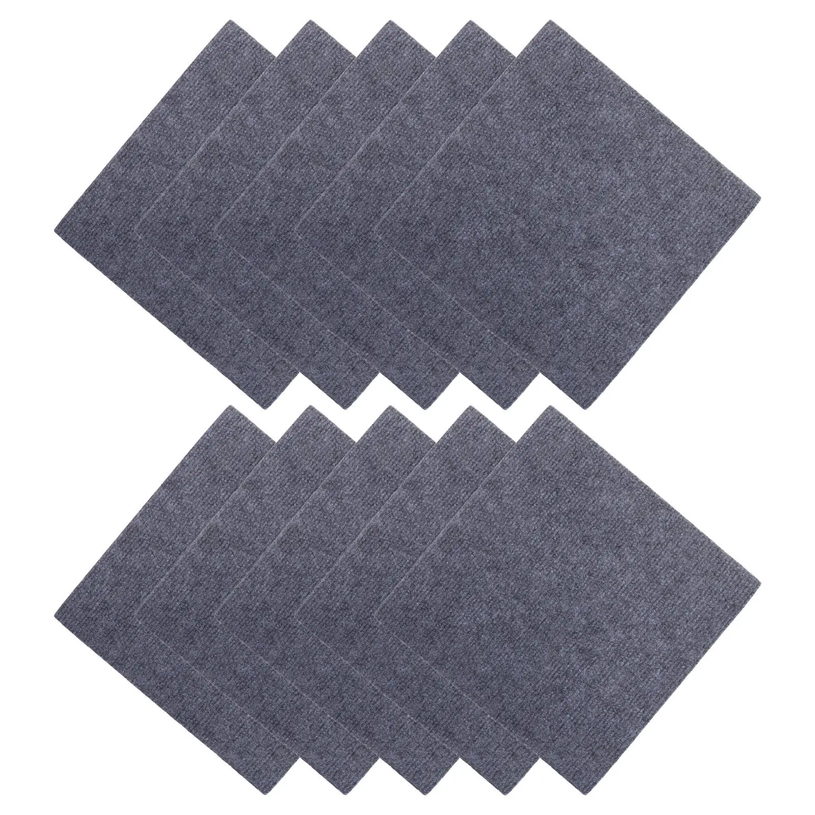 10Pcs Peel and Stick Carpet Tiles Self Adhesive Splicing Rug Squares for Indoor Use Bedroom Office Classroom Basement Noise