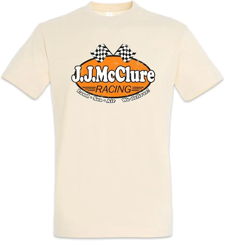 J. J. Mcclure Racing Men T-Shirt for Men Women Summer Tees Cotton Luxury brand vintage oversized