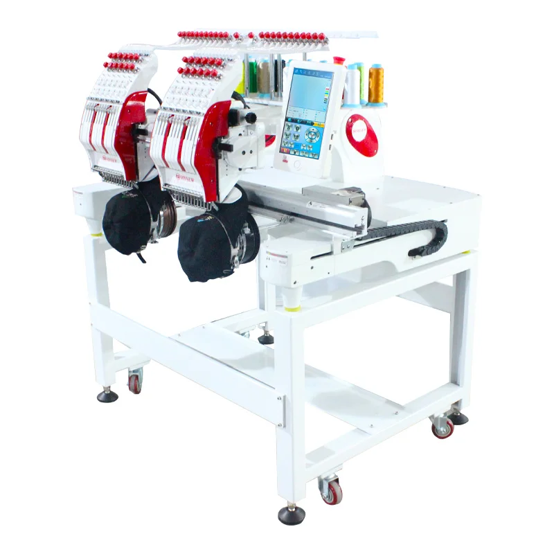 MYSEW embroidery machine double head 9/12/15 needle computer industrial embroidery machine for sale