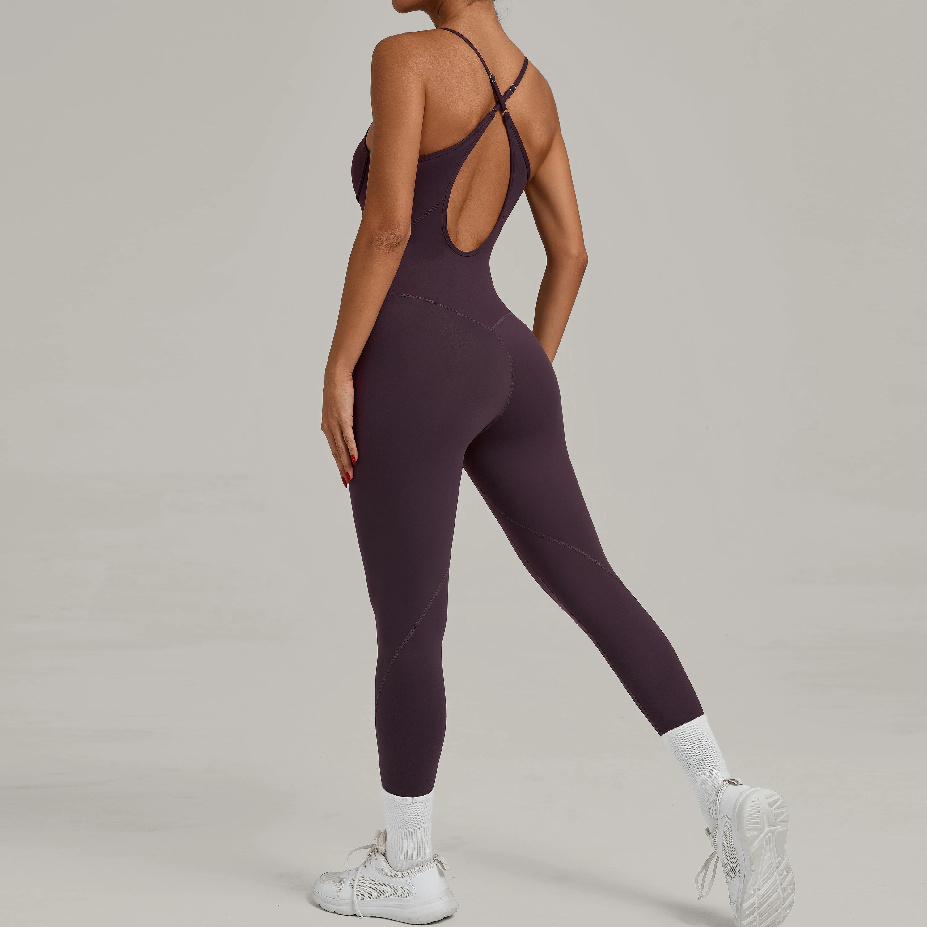 Padded One-Piece Yoga Clothes Sportswear Women's Gym Push Up Workout Clothes Fitness Sports Fitness Wear Yoga Jumpsuit