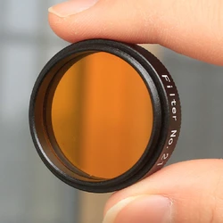 Agnicy Nighthawk Series 1.25 Inches 31.7mm NO.21 with Optical Glass M28*0.6mm Orange Color Telescope Orange Nebula Filter