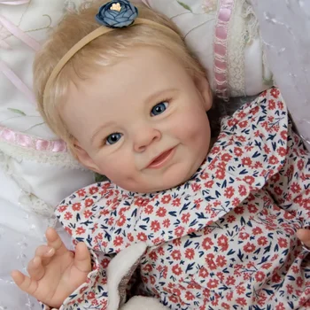 20-22&quot; reborn dolls painted Shaya soft vinyl finished Bebe reborn baby doll toys with rooted hair doll Muñecos reborn