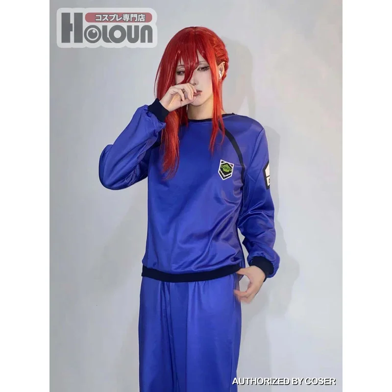 Blue Lock Anime Cosplay Costume Pajamas Reo Nagi Badira Isagi Chigiri Nightclothes Embroidery Chest Logo