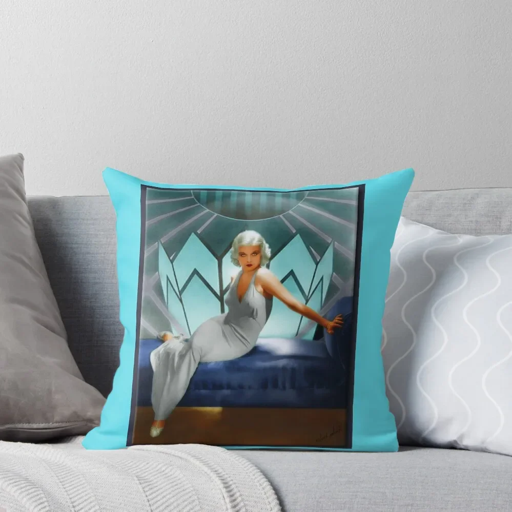 

Jean Harlow Throw Pillow Throw Pillow Covers Cushion Cover Luxury Cushions Home Decor bed pillows pillow