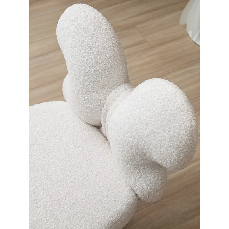 كرسي مكياج دوار لغرفة النوم، مقعد تزيين فاخر وخفيف الوزن #5