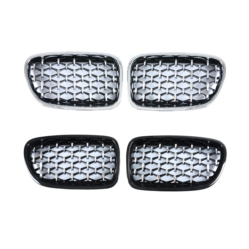 For BMW 5 Series GT F07 528i 535i 550i Diamond Front Bumper Kidney Grilles Grille Car Styling Racing Grills 2009-2017 Auto Grill