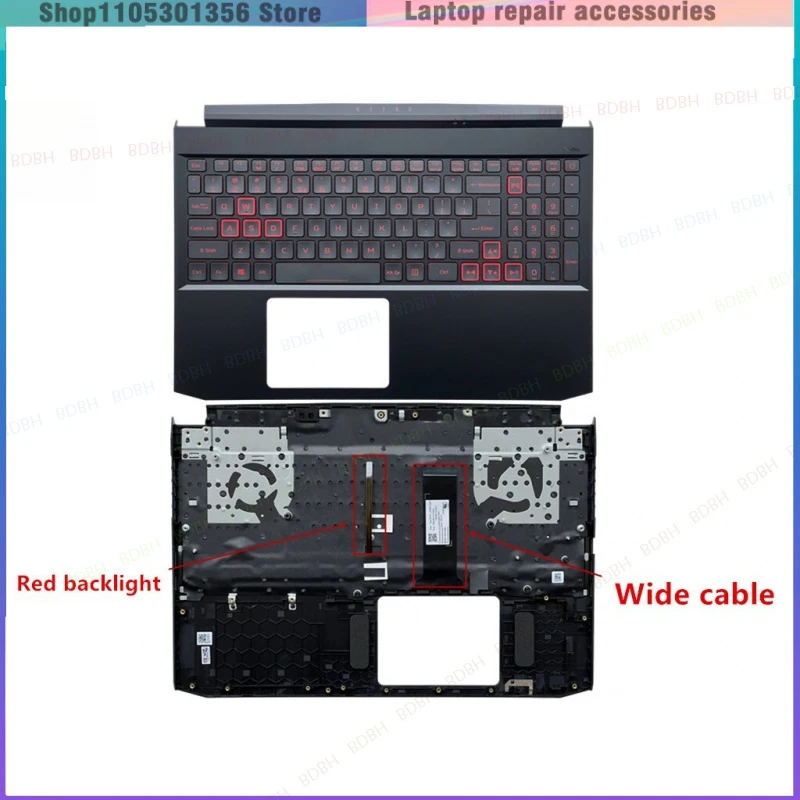 New For Acer Nitro 5 AN515-55 AN515-56 AN515-57-45 Palmrest W/ Backlit Keyboard