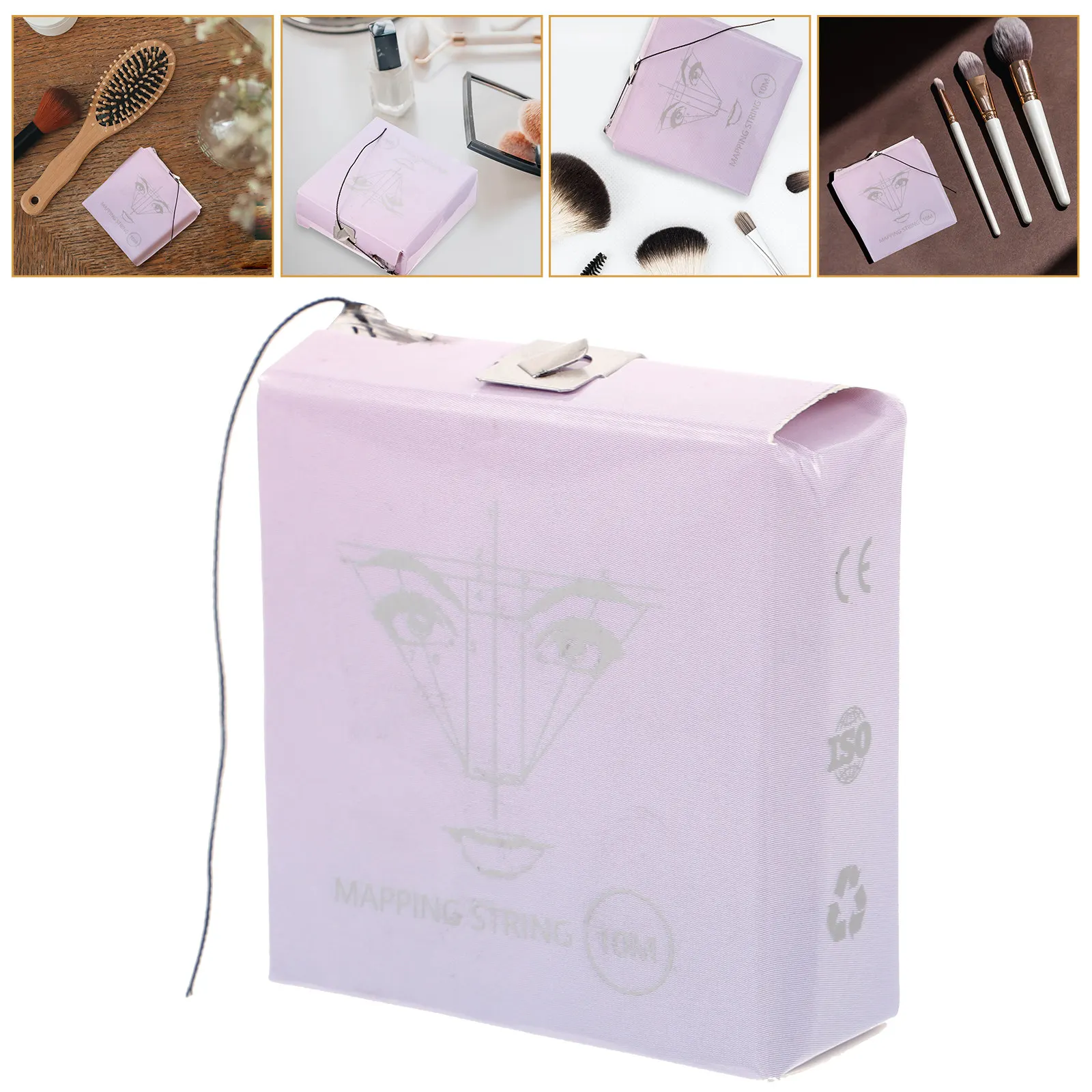 

1 Box Eyebrow Mapping String 10M Pre Mapping Line for Perfect Symmetrical Brows Eyebrow Drawing Aids Brow Line Marker Kit