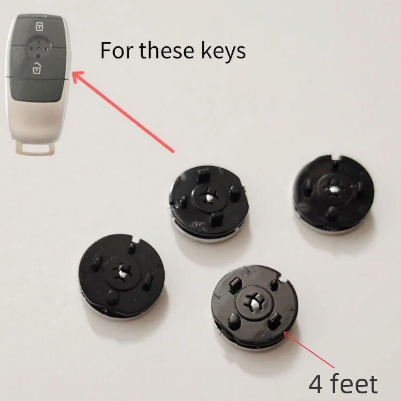 With 4 feet DIY Emblem Logo Replacement Sticker Emblem For Mercedes Benz remote key shell