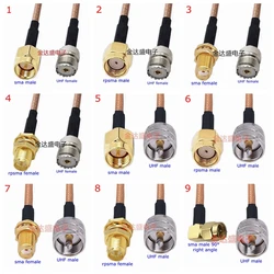 RG316 PL259 SO239 PL-259 SO-239 UHF To SMA Male Female Extension Conncetor SL16 UHF To SMA Crimp for RG316 Pigtai Low Loss Cable